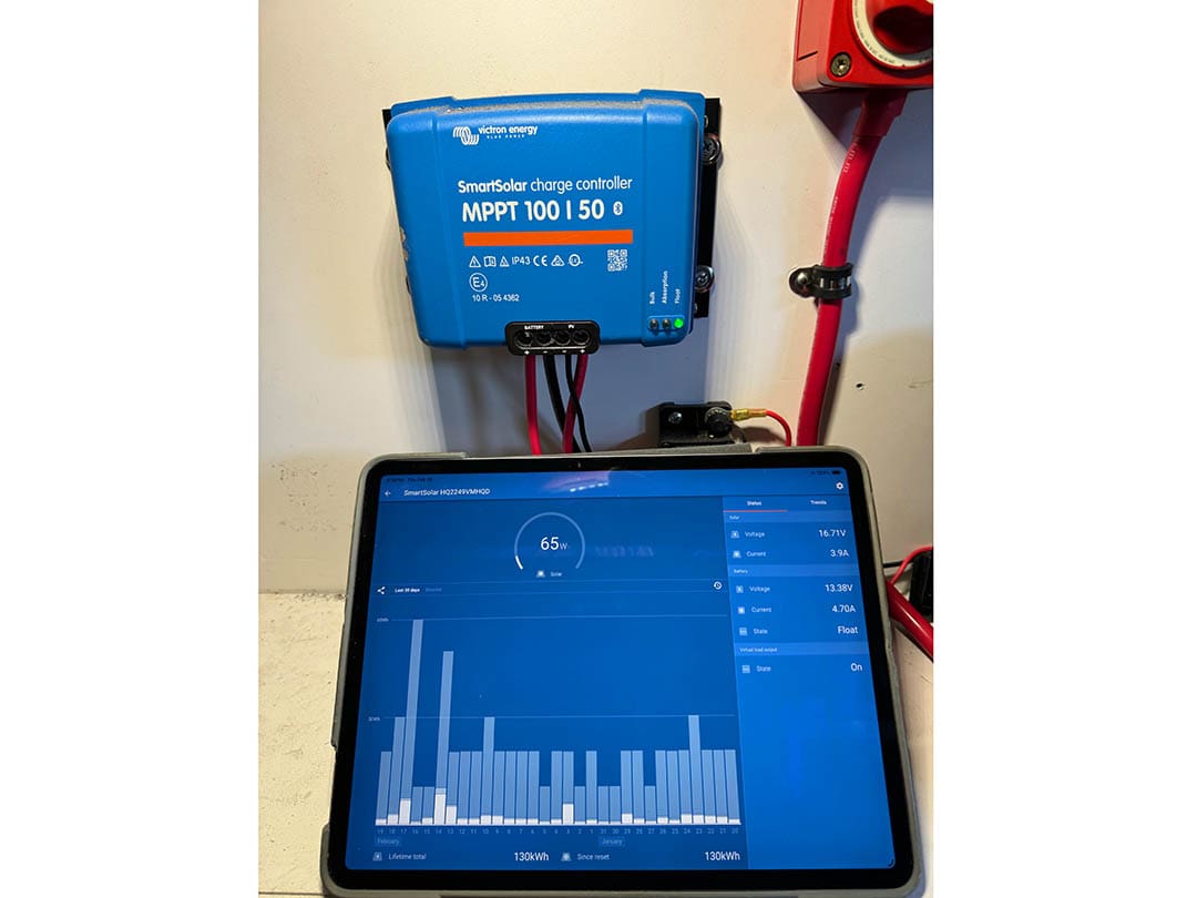 Victron solar charger, solar panel